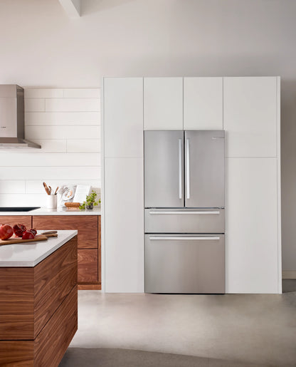 Bosch B36CL80SNS 800 Series French Door Bottom Mount Refrigerator 36'' Stainless steel (with anti-fingerprint)