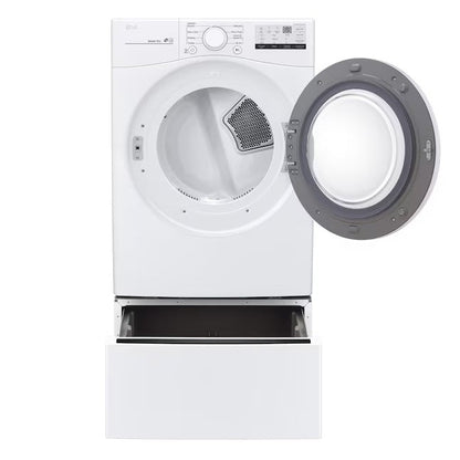 LG 7.4-cu ft Stackable Electric Dryer (White) ENERGY STAR