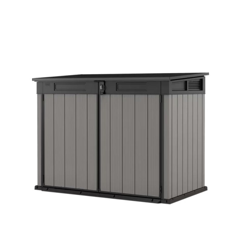 Premier Jumbo 4' 7.5" wide x 2' 8.3" deep resin horizontal trash shed