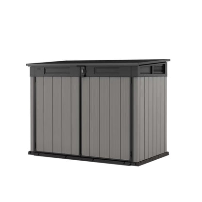 Premier Jumbo 4' 7.5" wide x 2' 8.3" deep resin horizontal trash shed
