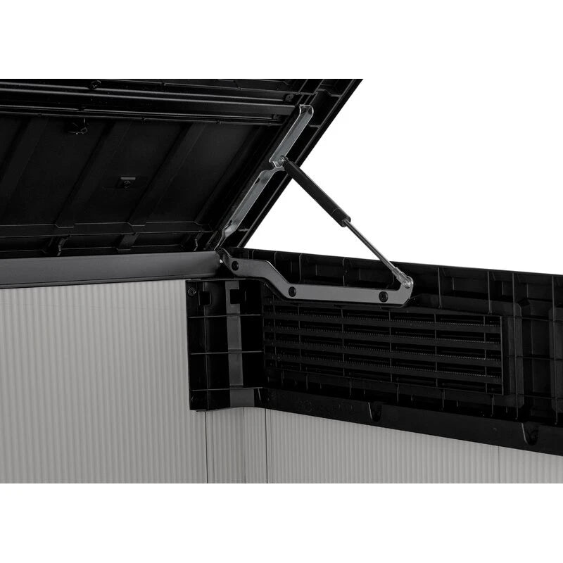 Premier Jumbo 4' 7.5" wide x 2' 8.3" deep resin horizontal trash shed