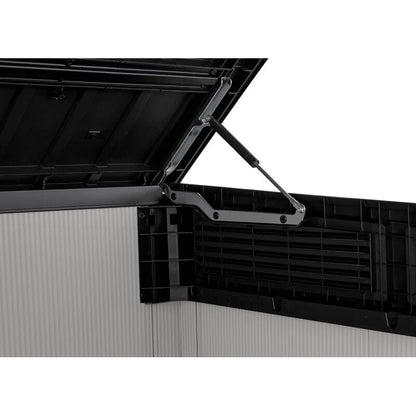 Premier Jumbo 4' 7.5" wide x 2' 8.3" deep resin horizontal trash shed