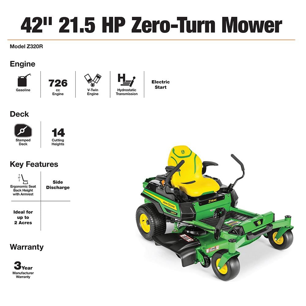 Dual Hydrostatic Gas V-Twin Zero-Turn Riding Mower