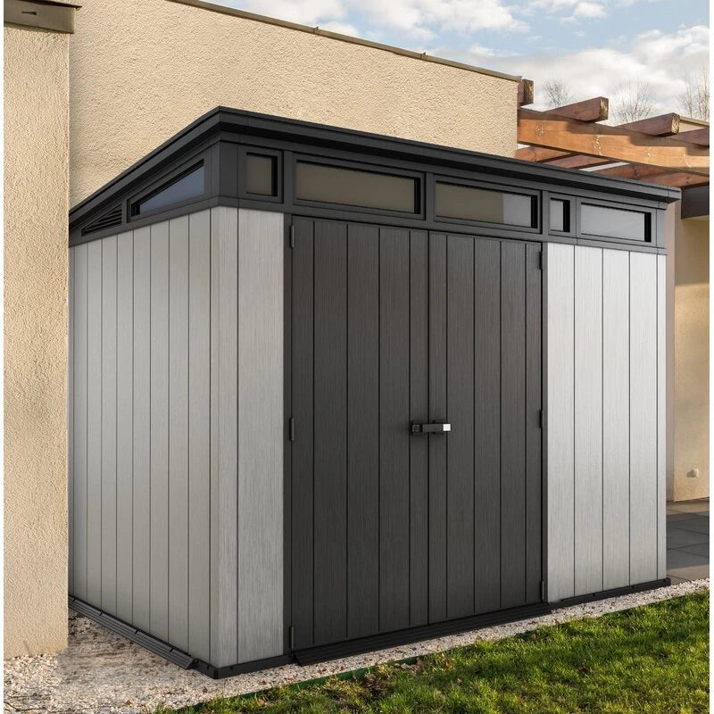 Artisan 9' wide x 7.5' deep plastic storage shed