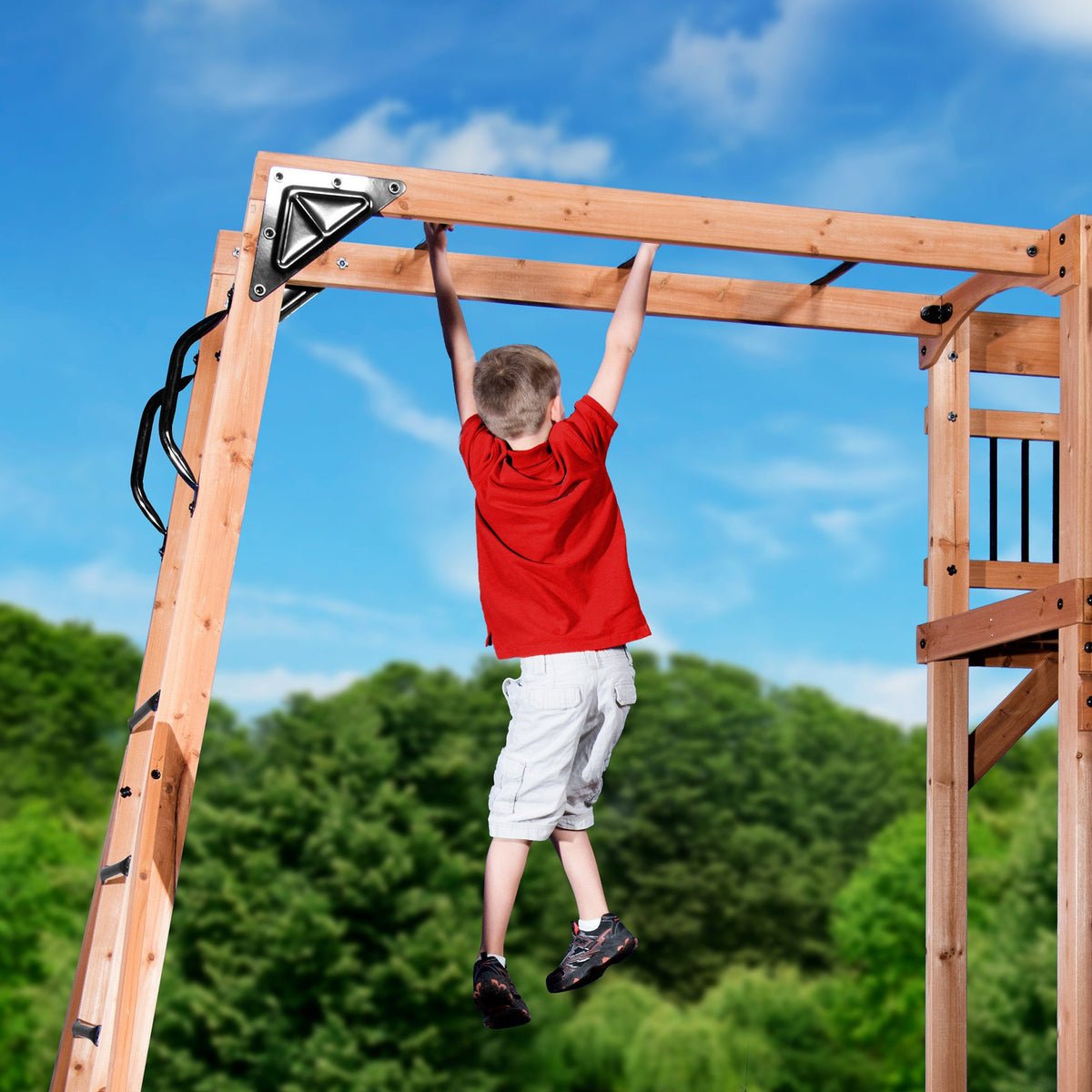 Oceanview Wooden Swing Set