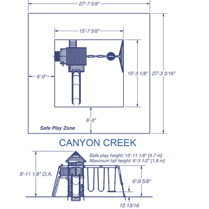 Canyon Creek Wooden Swing Set
