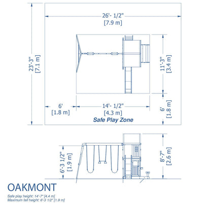 Oakmont Wooden Swing Set
