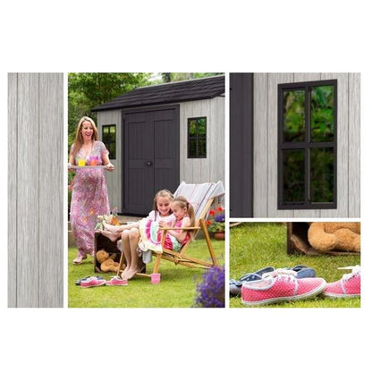Keter Oakland Outdoor Plastic Garden Storage Shed
