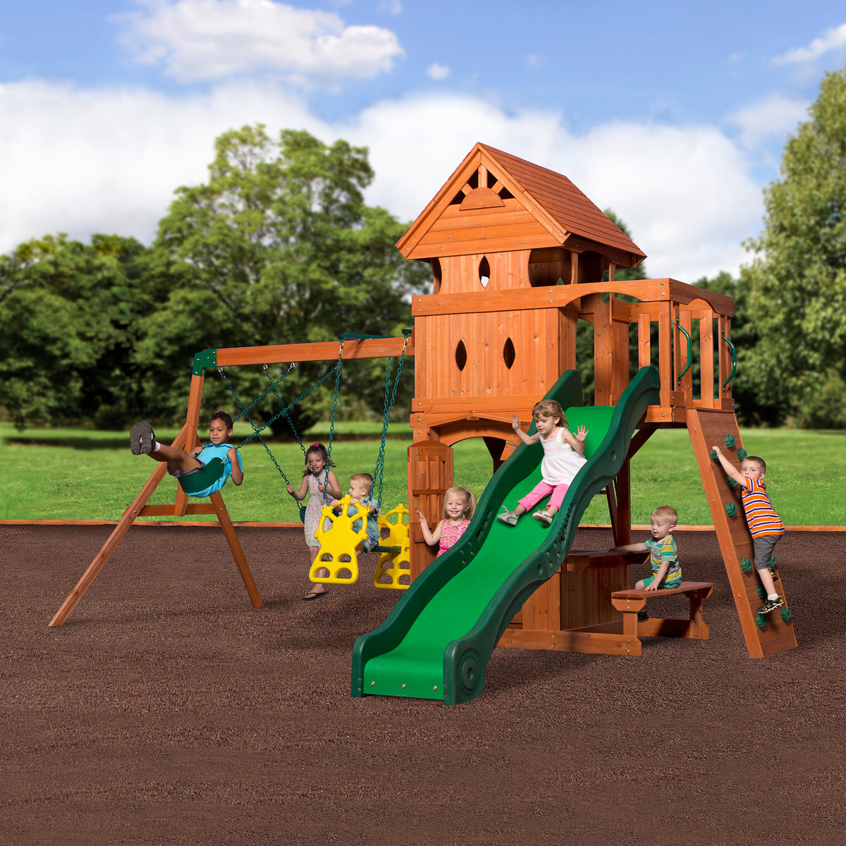 Monterey Wooden Swing Set