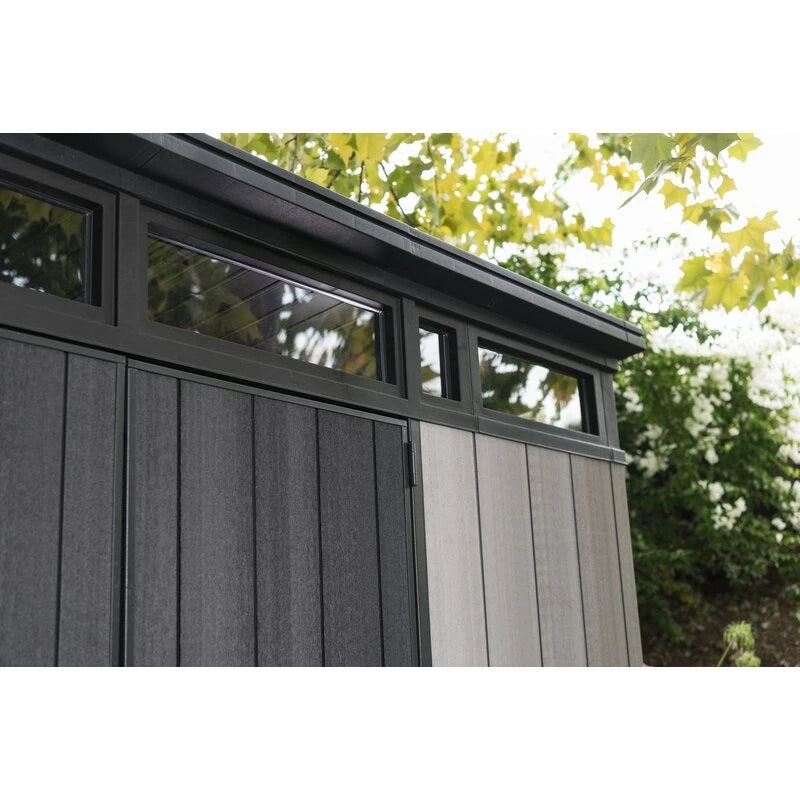 Artisan 9' wide x 7.5' deep plastic storage shed