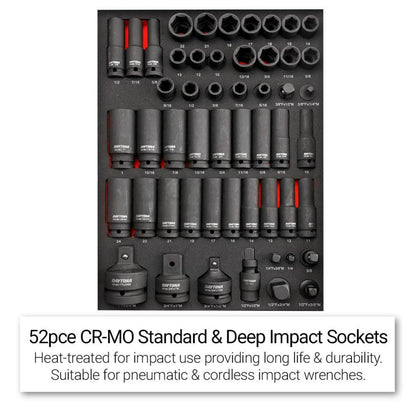 Daytona D655PS 655-Piece Machinery Tool Set with 43-Inch 12-Drawer Red Roller Cabinet