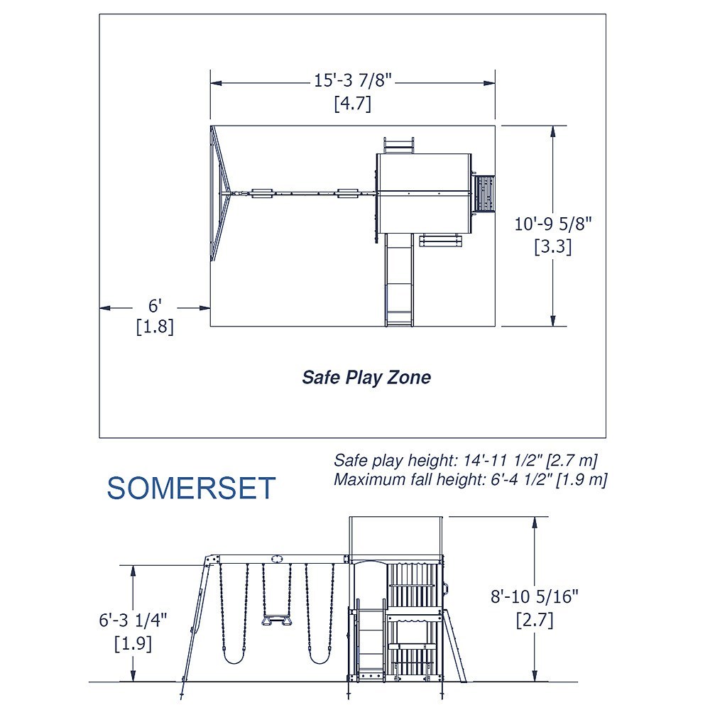 Somerset Wooden Swing Set
