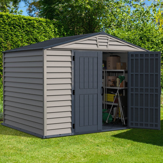 DuraMax StoreMax Plus 10.5x8 Ft with Molded Floor Outdoor Storage Shed