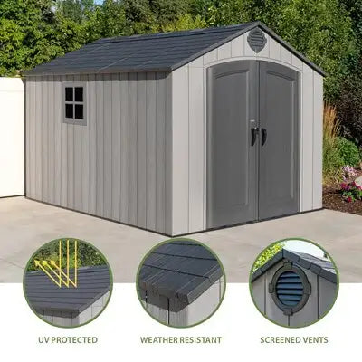 LIFETIME 8 FT. X 12.5 FT. OUTDOOR STORAGE SHED