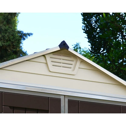Skylight 6' wide x 8' deep plastic storage shed