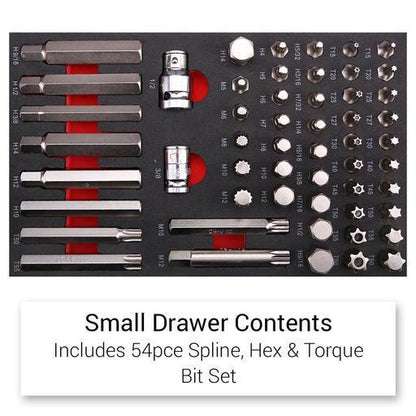Daytona D520PSKIT 520-Piece Machinery Tool Set with 6-Drawer Cabinet and 7-Drawer Roller Cabinet