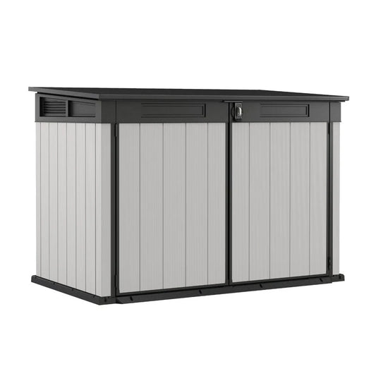 Premier Jumbo 4' 7.5" wide x 2' 8.3" deep resin horizontal trash shed
