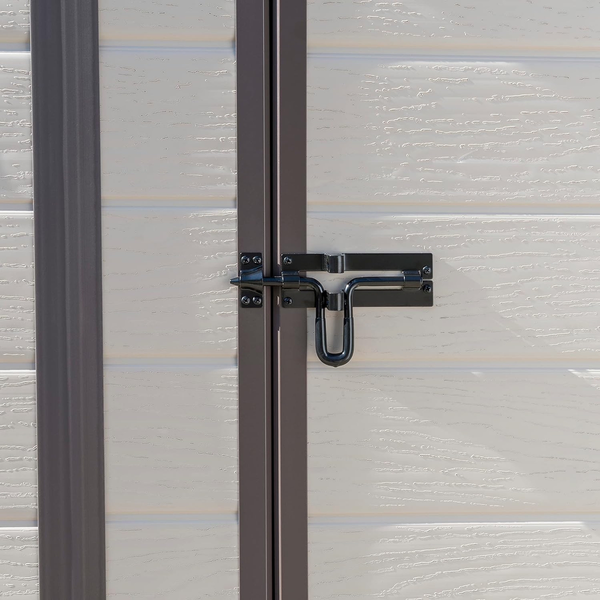 Keter Manor Outdoor Pent Single Door Garden Storage Shed 6 x 6ft Beige Brown Wood effect