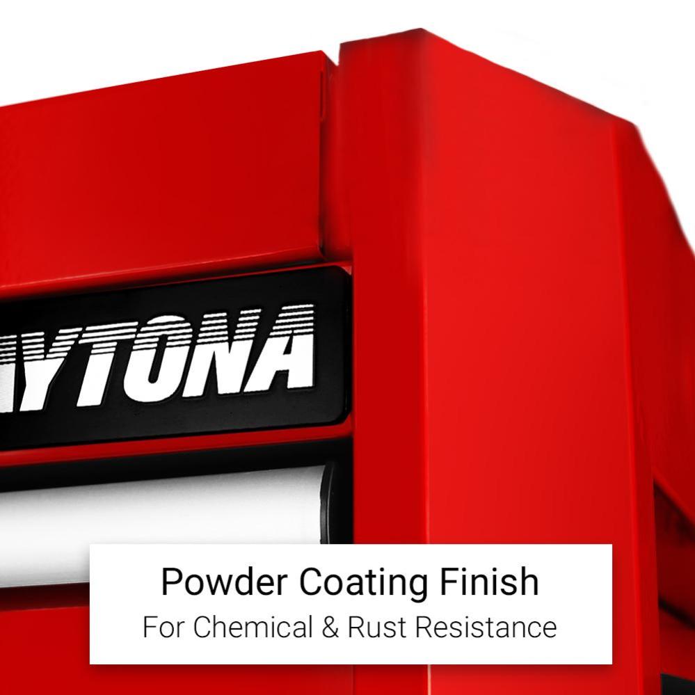 Daytona D655PS 655-Piece Machinery Tool Set with 43-Inch 12-Drawer Red Roller Cabinet