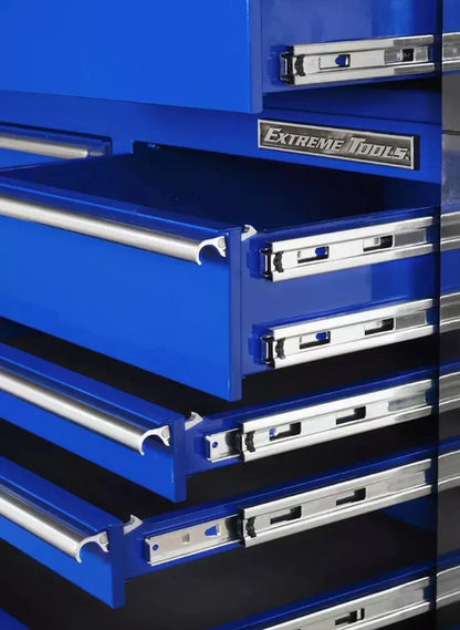 EXTREME TOOLS RX Series 55" 12 Drawer Roller with Cabinets and Saddlebags