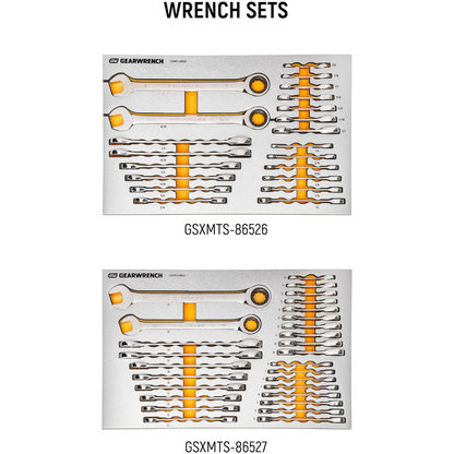 GEARWRENCH 1268 Piece Master Mechanics Tool Set in Premium Modular Foam Trays with GSX Mobile Tool Storage
