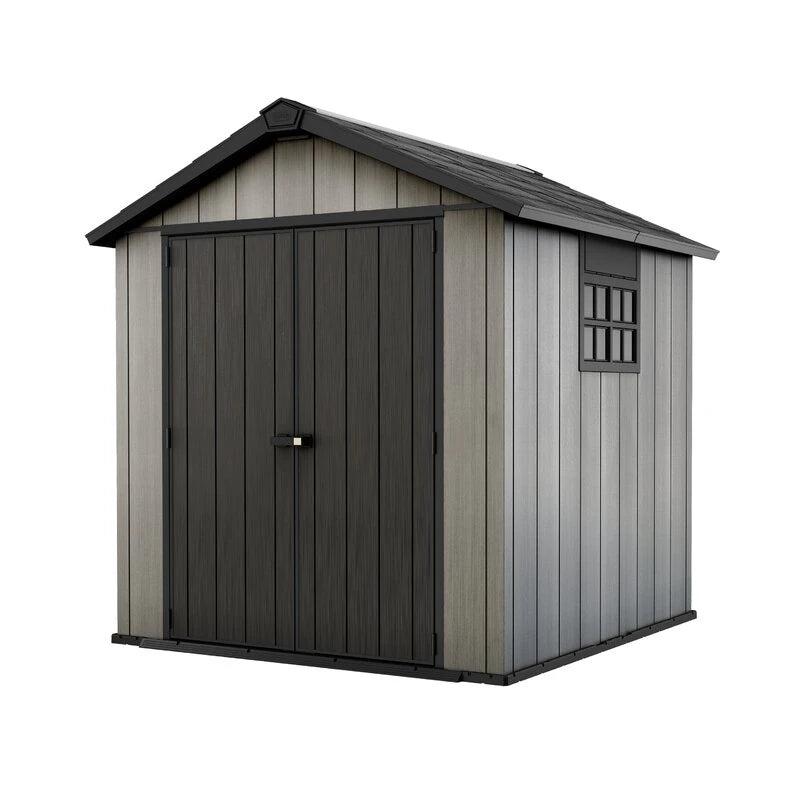 Oakland 7.5 ft wide x 7.5 ft deep plastic storage shed
