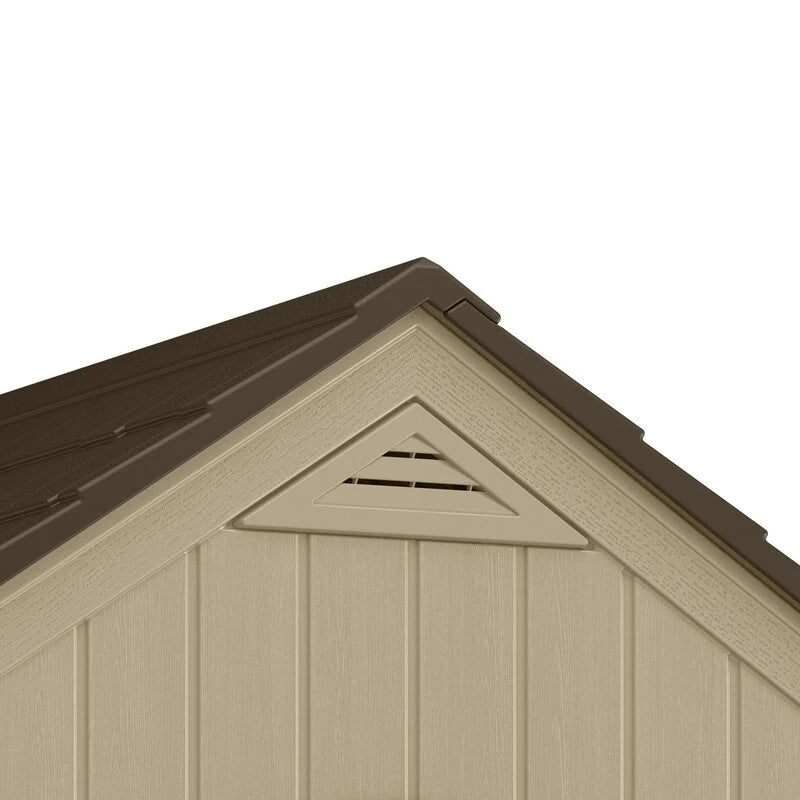 Outdoor Sutton 7 1/2 ft wide x 7 ft deep resin storage shed