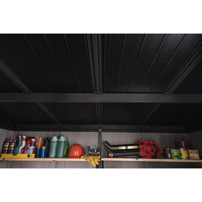 Artisan 9' wide x 7.5' deep plastic storage shed