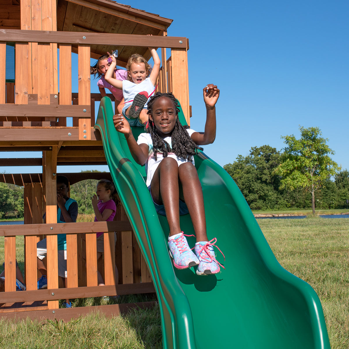 Woodridge Elite Wooden Swing Set