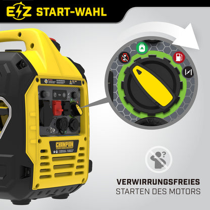 Champion Power Equipment Dual Fuel Power Converter (Max Power 3000 W, Portable Inverter, Running Time up to 11.5 Hours, Extremely Quiet, Emergency Generator) 93001i-DF-EU